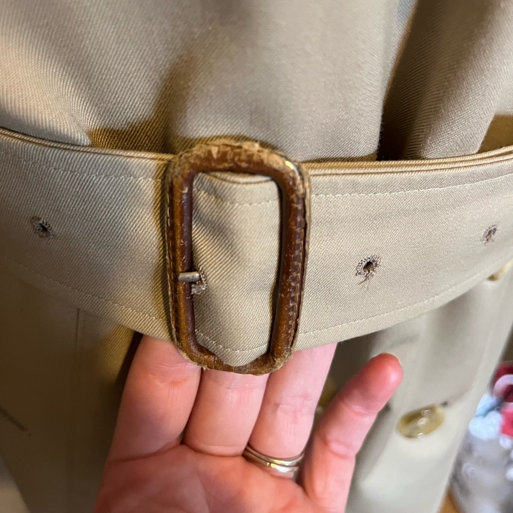 Vintage Burberry Removable Wool Lined Trench Coat - Picture 14 of 16
